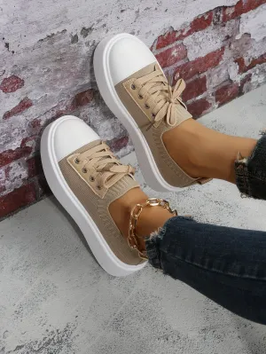 Lace-up Front Canvas Shoes