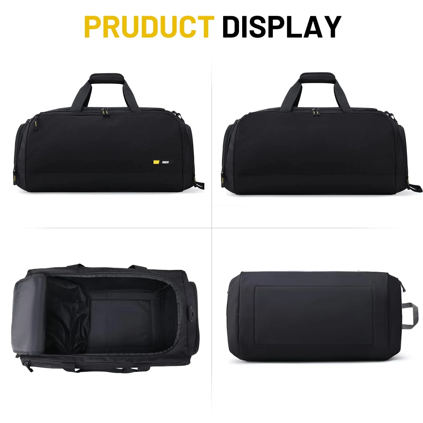 Large Gym Duffle Bags for Men with Shoe Compartment