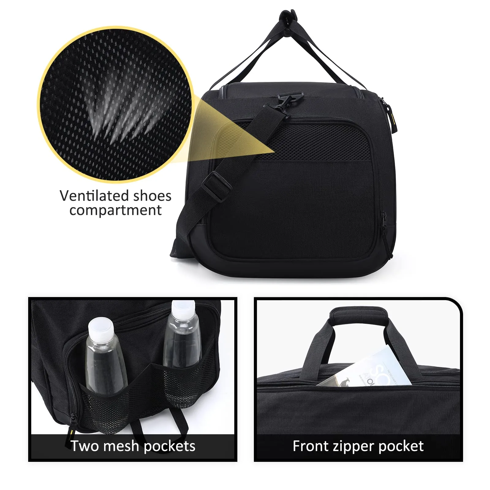 Large Gym Duffle Bags for Men with Shoe Compartment
