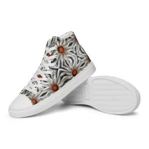 Margeriten High-Top Leinenschuhe für Damen