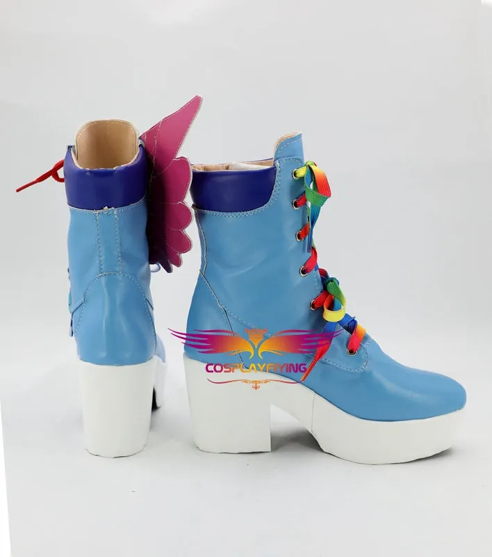 Masked Rider Kamen Rider Saiba Nico Cosplay Shoes Boots Custom Made for Adult Men and Women Halloween Carnival
