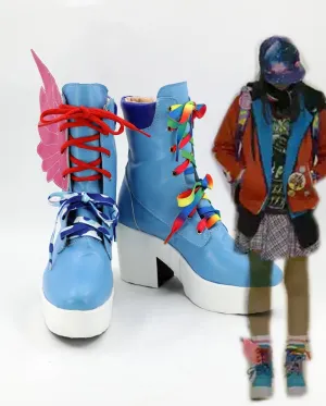Masked Rider Kamen Rider Saiba Nico Cosplay Shoes Boots Custom Made for Adult Men and Women Halloween Carnival