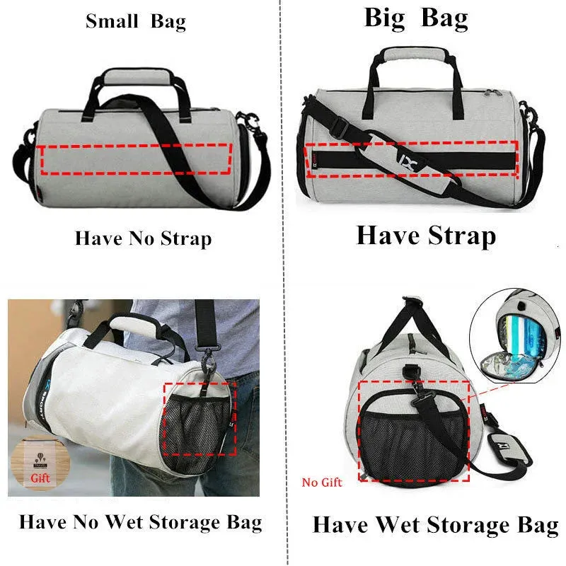 Men Gym Bags for Fitness Training Outdoor Travel Sport Bag Multifunction Dry Wet Separation Bags Sac De Sport