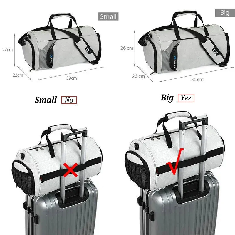 Men Gym Bags for Fitness Training Outdoor Travel Sport Bag Multifunction Dry Wet Separation Bags Sac De Sport