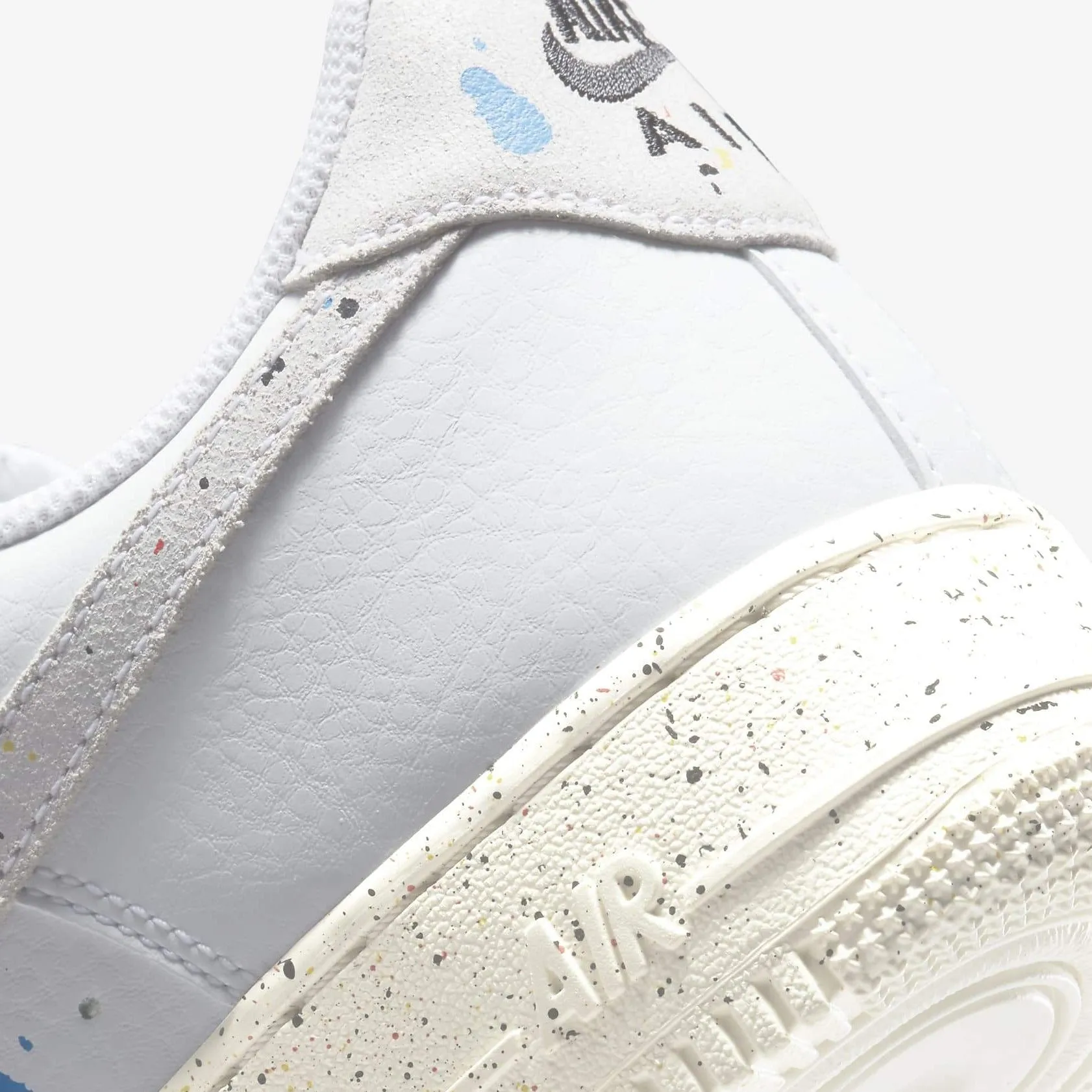 Men's Nike Air Force 1 07 LV8 "Paint Splatter" (White/Sail/Multicolor)(CZ0339-100)