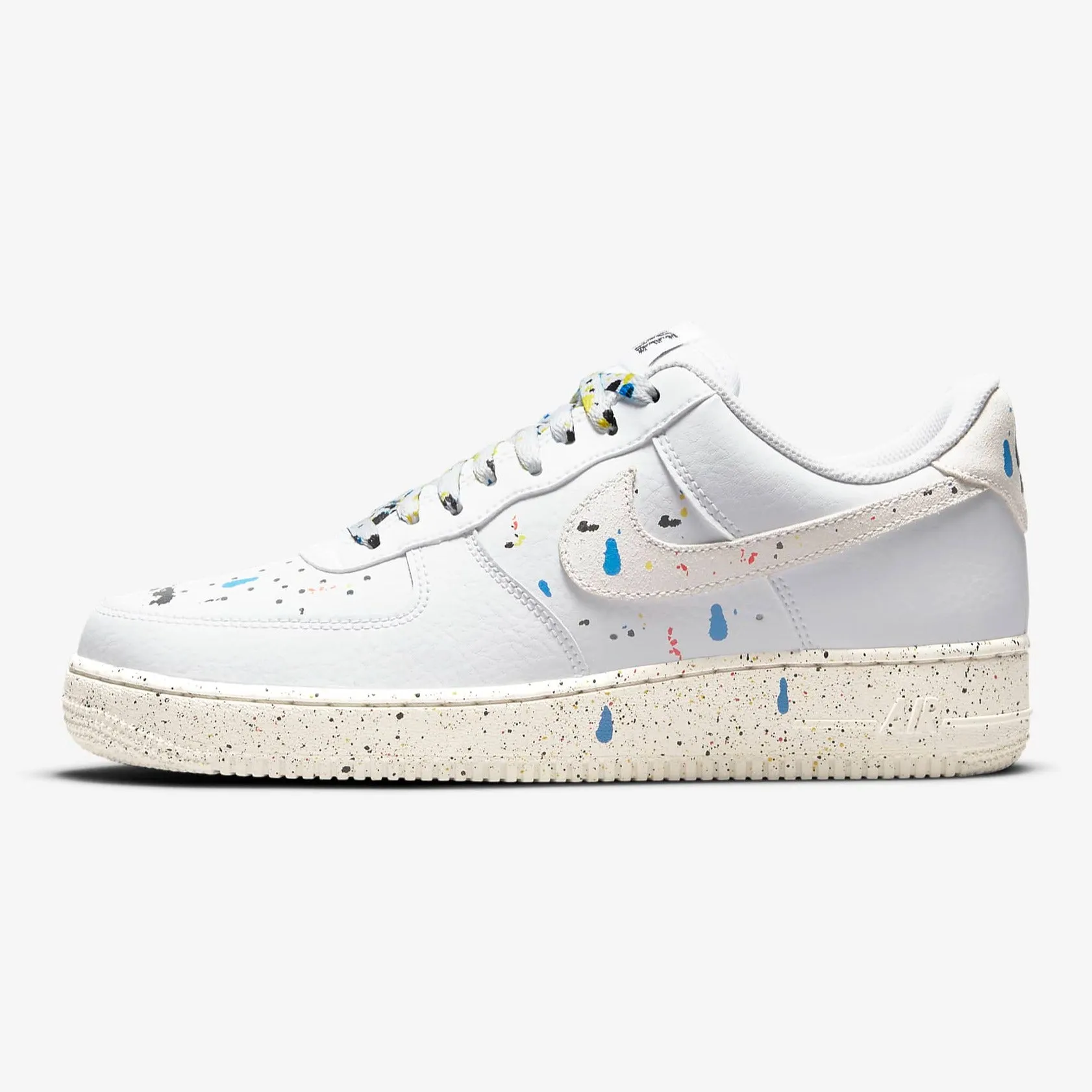 Men's Nike Air Force 1 07 LV8 "Paint Splatter" (White/Sail/Multicolor)(CZ0339-100)