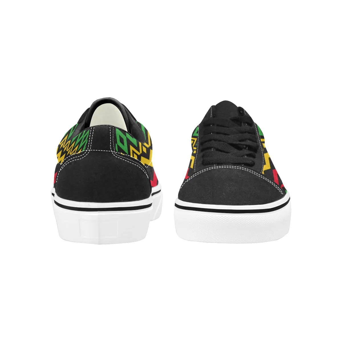 Men's Rasta Lace-Up Suede/Canvas Sneakers