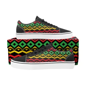 Men's Rasta Lace-Up Suede/Canvas Sneakers