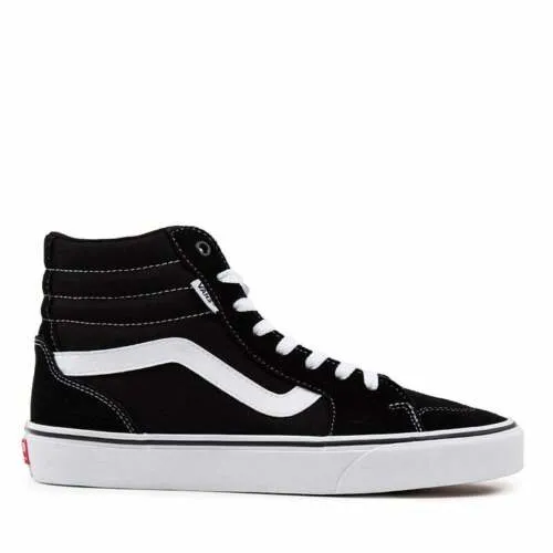 Mens Vans Filmore Hi High Top Shoes Black / White