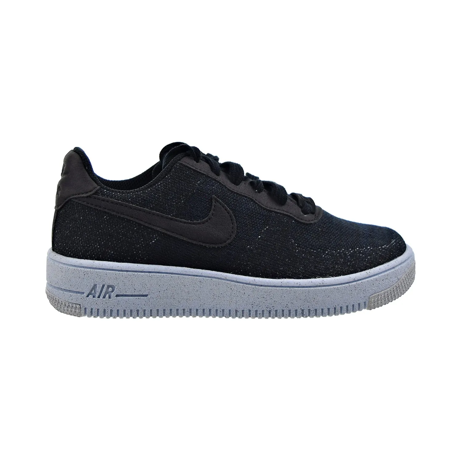 Nike Air Force 1 Crater Flyknit (GS) Big Kids' Shoes Black-Chambray Blue