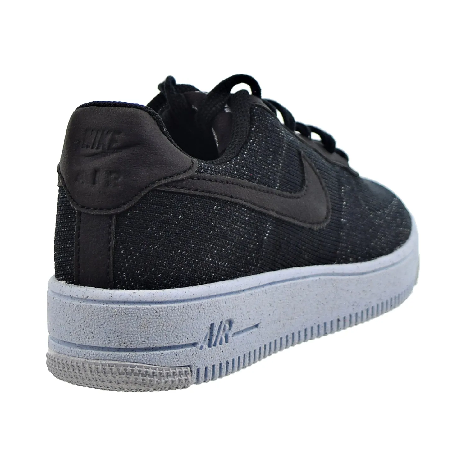 Nike Air Force 1 Crater Flyknit (GS) Big Kids' Shoes Black-Chambray Blue