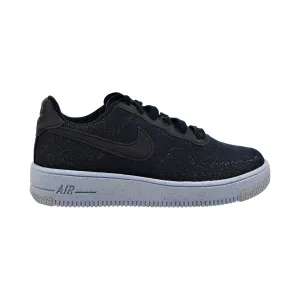 Nike Air Force 1 Crater Flyknit (GS) Big Kids' Shoes Black-Chambray Blue