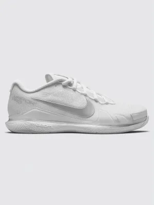 NikeCourt Air Zoom Vapor Pro - White/Metallic Silver