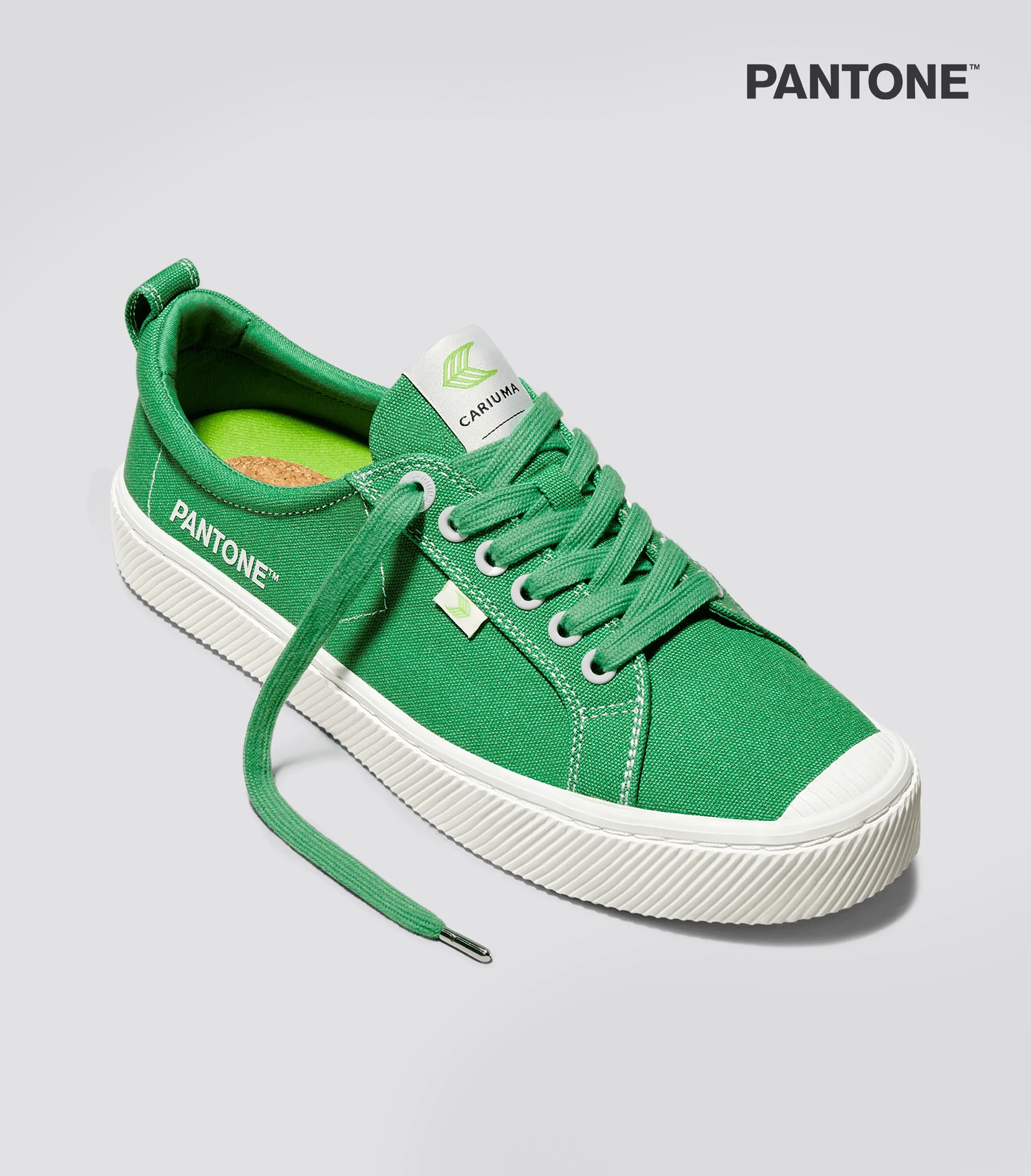 OCA Low Pantone Greenbriar Canvas Contrast Thread Sneaker Women
