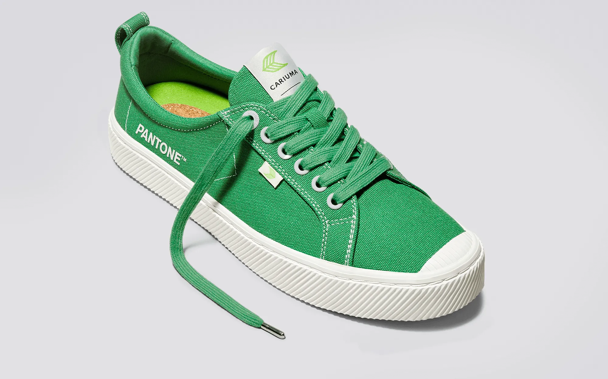 OCA Low Pantone Greenbriar Canvas Contrast Thread Sneaker Women
