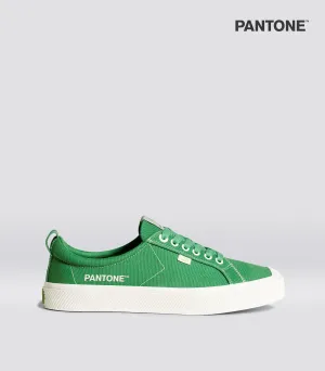 OCA Low Pantone Greenbriar Canvas Contrast Thread Sneaker Women