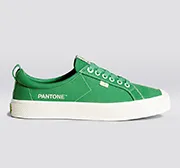 OCA Low Pantone Greenbriar Canvas Contrast Thread Sneaker Women