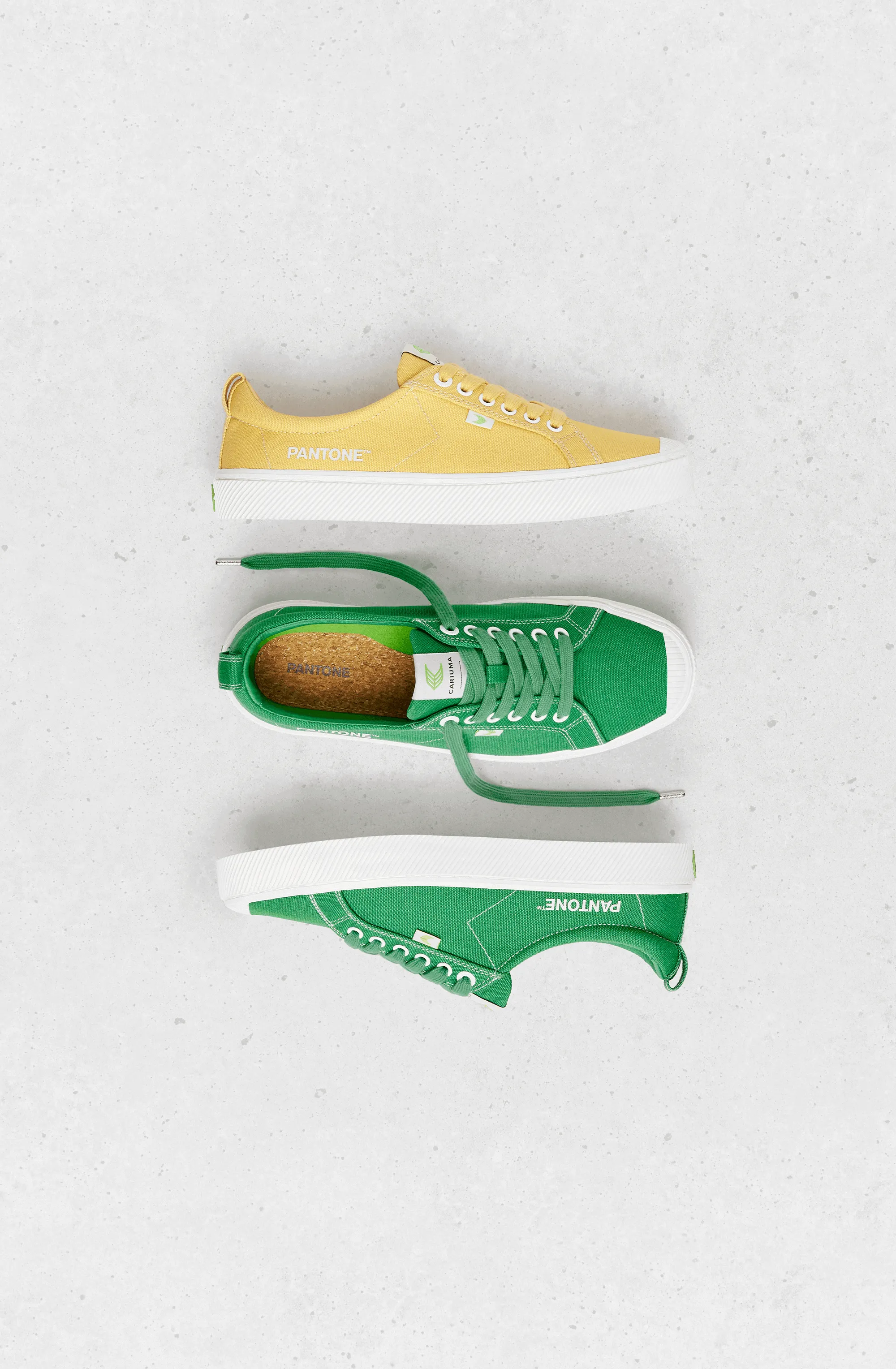 OCA Low Pantone Greenbriar Canvas Contrast Thread Sneaker Women