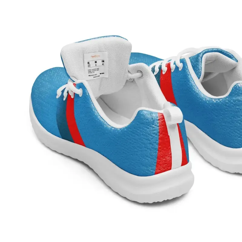 Red Stripe Men's Athletic Shoes