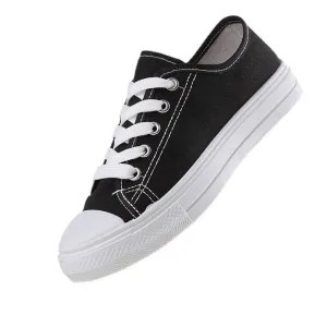 Rhiannon - Trendy Lace-up Canvas Sneakers for Women