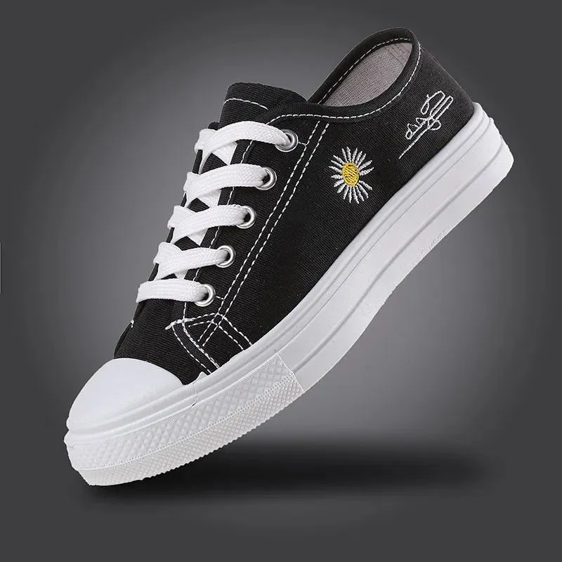 Rhiannon - Trendy Lace-up Canvas Sneakers for Women