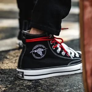 Skateboard High Neck Canvas Sneakers