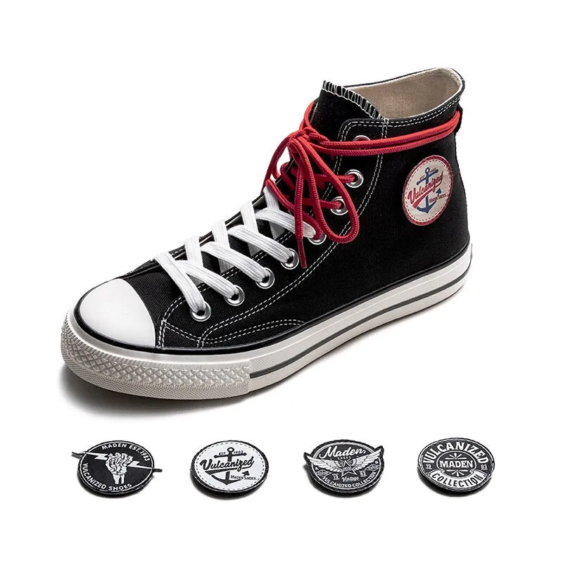 Skateboard High Neck Canvas Sneakers