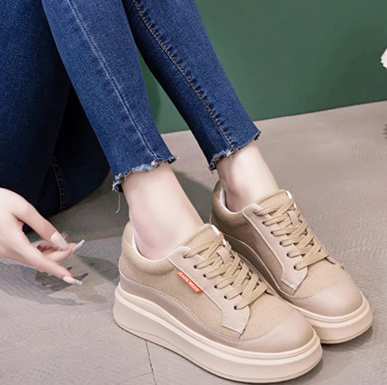 Small Feet Women's Thicksole Canvas Sneakers MS16