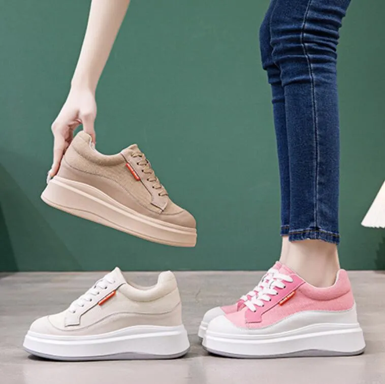 Small Feet Women's Thicksole Canvas Sneakers MS16