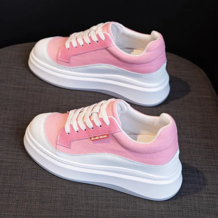 Small Feet Women's Thicksole Canvas Sneakers MS16