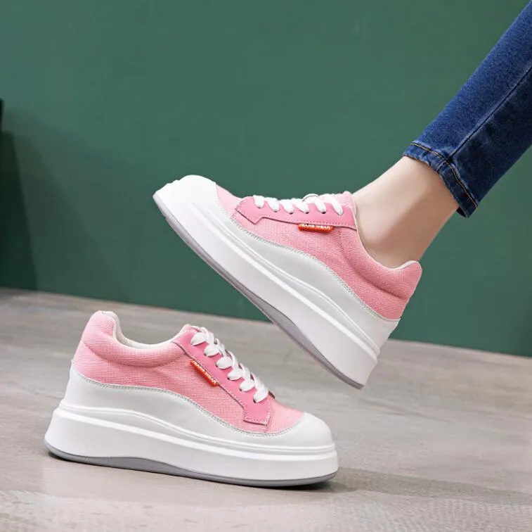 Small Feet Women's Thicksole Canvas Sneakers MS16
