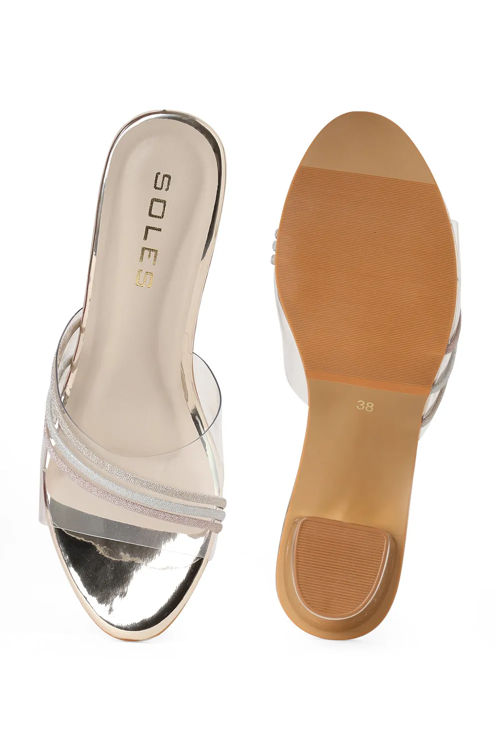 SOLES Crystalline Transparent Heels