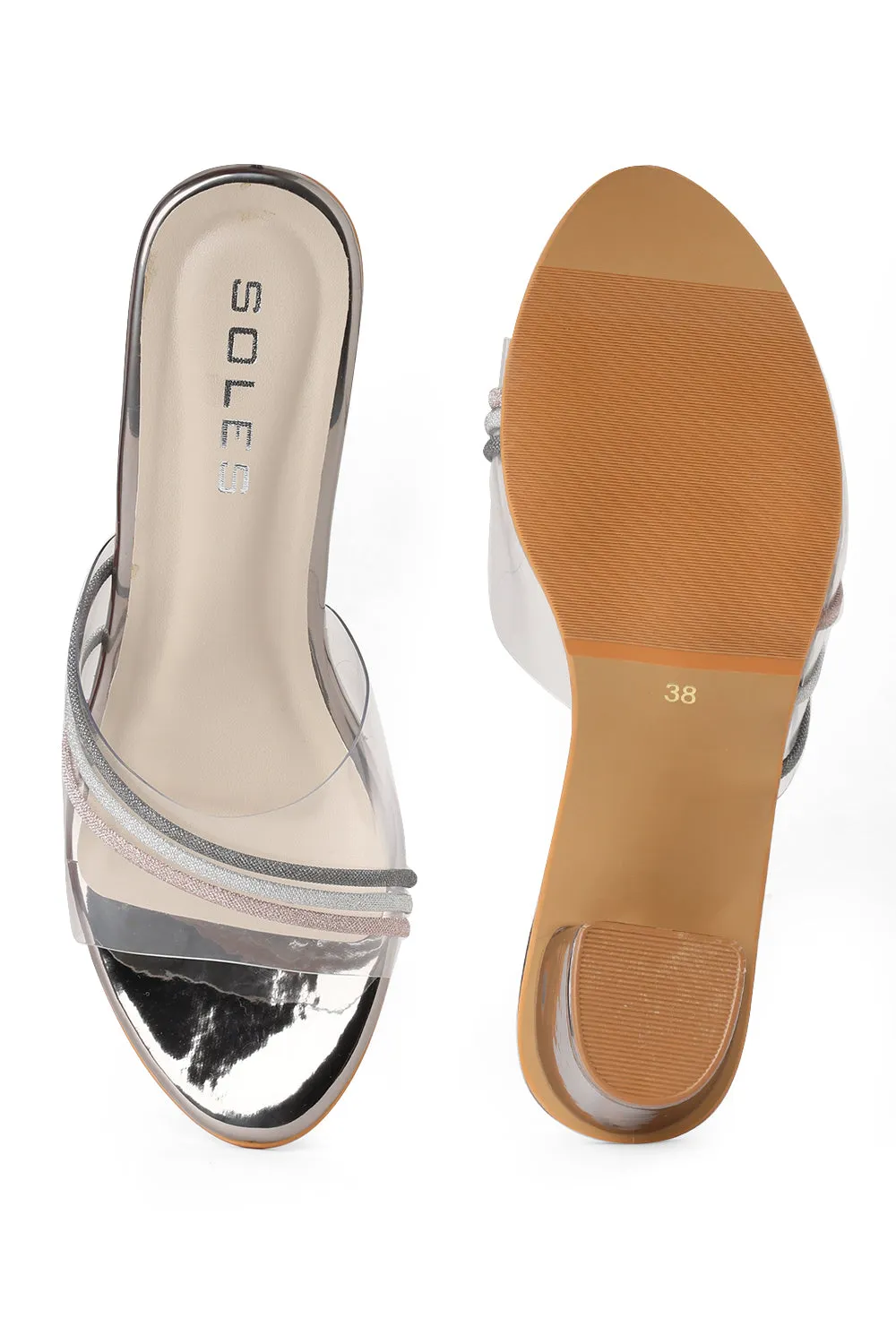 SOLES Crystalline Transparent Heels