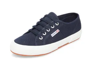 Superga 2750 Cotu Classic Unisex Lace Up Fashion Shoe Sneaker White Navy Canvas (36 (US Men's 4.5, US Women's 6) Medium, NAVY)
