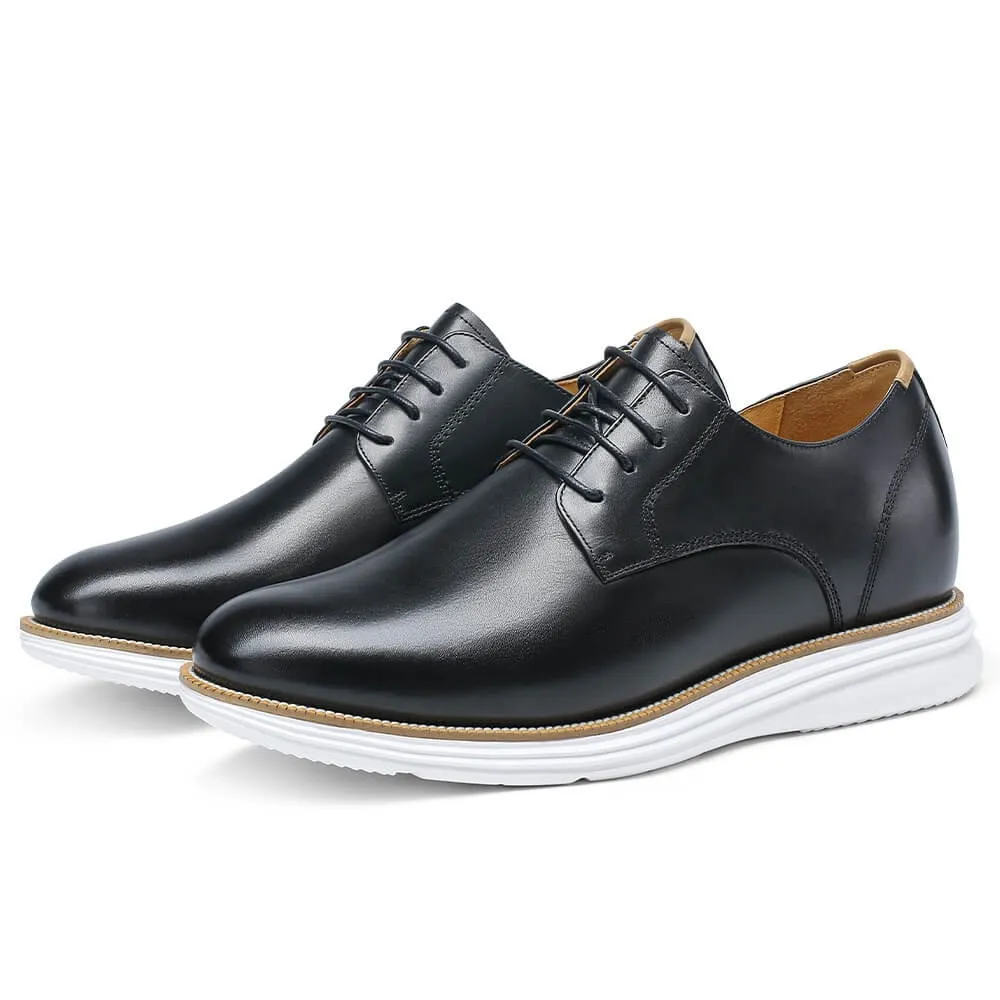 This item only ships to the United States - 7 CM/ 2.76 Inches CMR CHAMARIPA Height Increasing Men's Derby Shoes - Elevate Your Elegance with 2.76-Inch Heels
