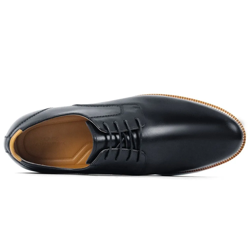 This item only ships to the United States - 7 CM/ 2.76 Inches CMR CHAMARIPA Height Increasing Men's Derby Shoes - Elevate Your Elegance with 2.76-Inch Heels