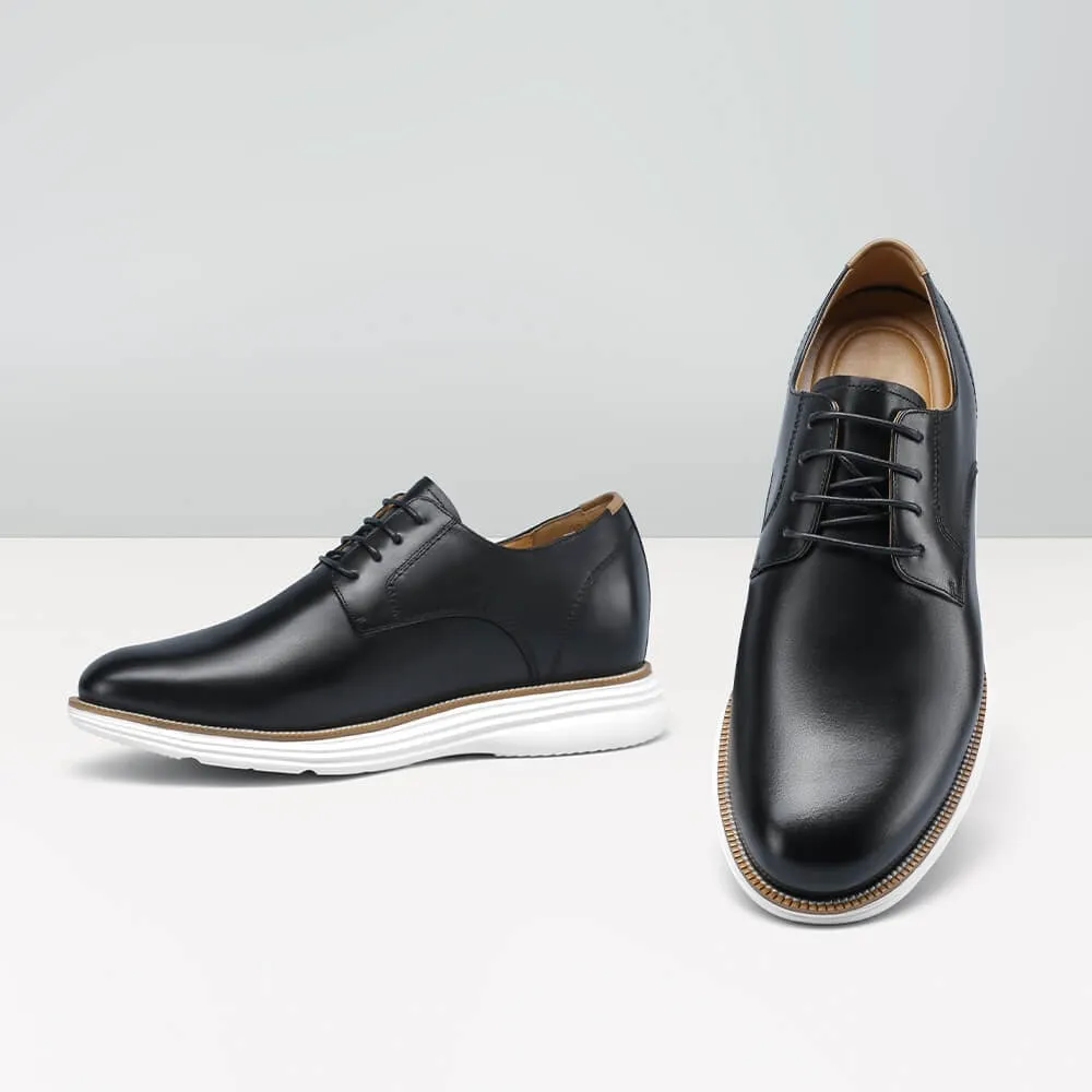 This item only ships to the United States - 7 CM/ 2.76 Inches CMR CHAMARIPA Height Increasing Men's Derby Shoes - Elevate Your Elegance with 2.76-Inch Heels