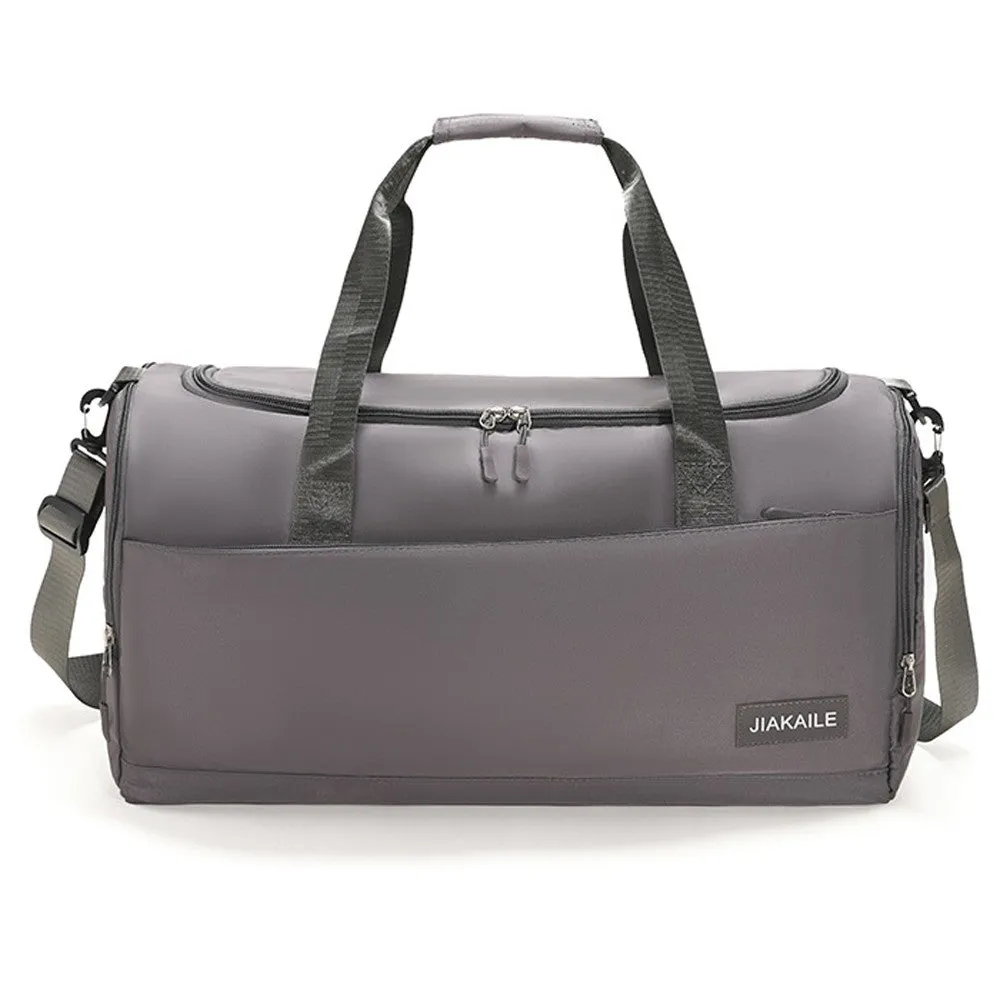 Travel Duffel Bags Portable Luggage Gym Bag-Grey