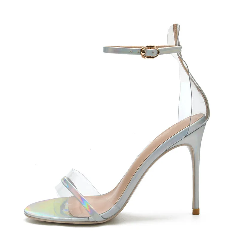 Trendy Open-Toe Ankle Strap Breathable High Heels Shoes