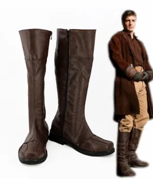 TV Series Firefly Malcolm Reynolds Cosplay Shoes Boots Custom Made for Adult Men and Women Halloween Carnival