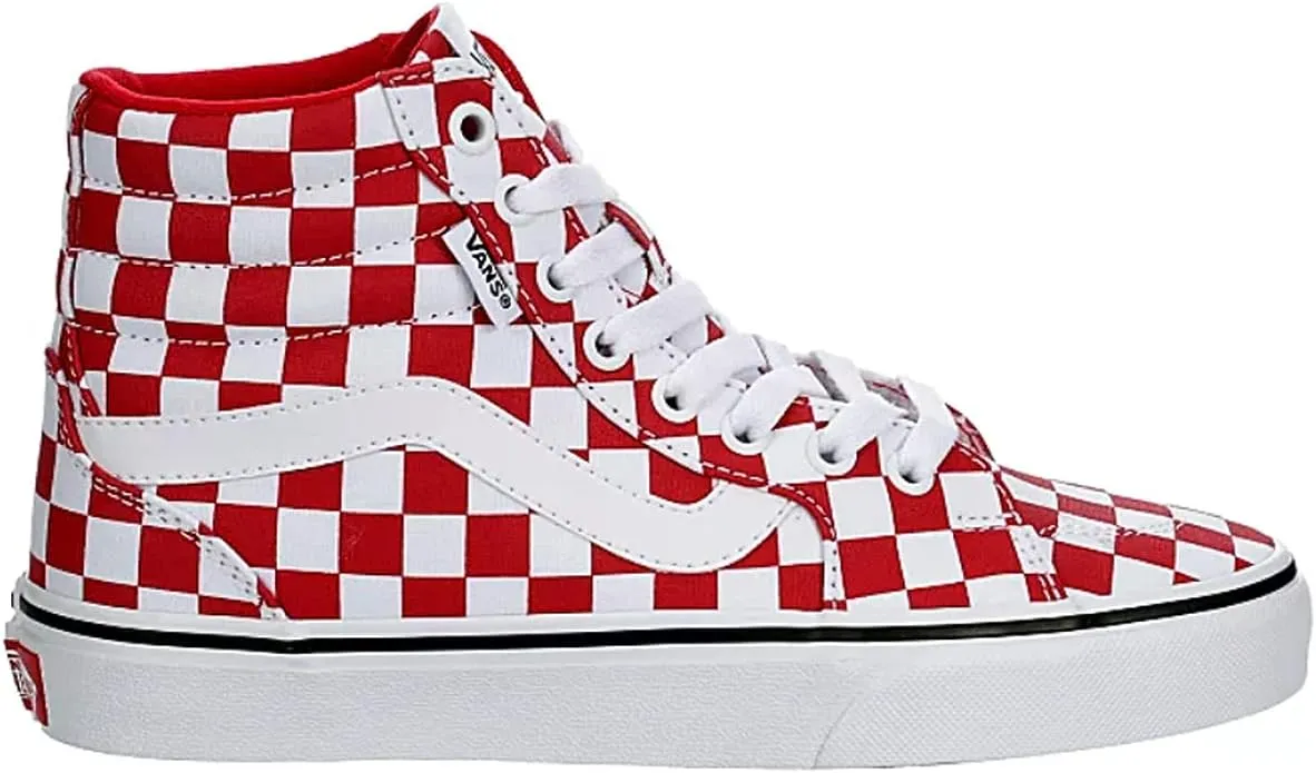 VANS SK8-Hi Decon VR3 checkerboard red sneakers
