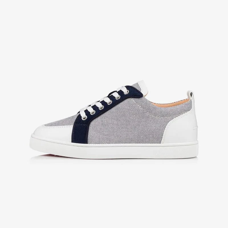 Vintage Canvas Leather Sneaker Navy