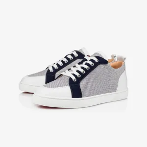 Vintage Canvas Leather Sneaker Navy