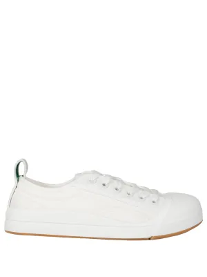 White canvas sneakers