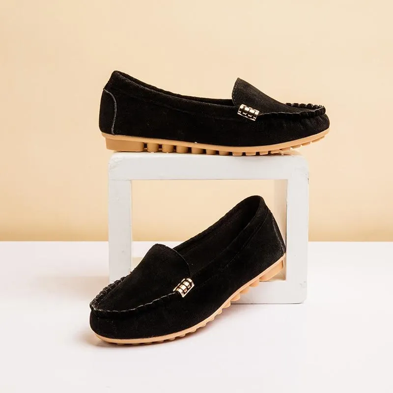 Women Flats shoes Loafers Candy Color Slip Flats Shoes Ballet Comfortable Ladies mens cover pair