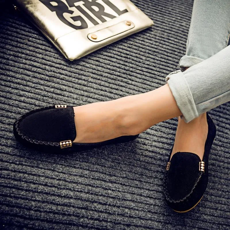 Women Flats shoes Loafers Candy Color Slip Flats Shoes Ballet Comfortable Ladies mens cover pair