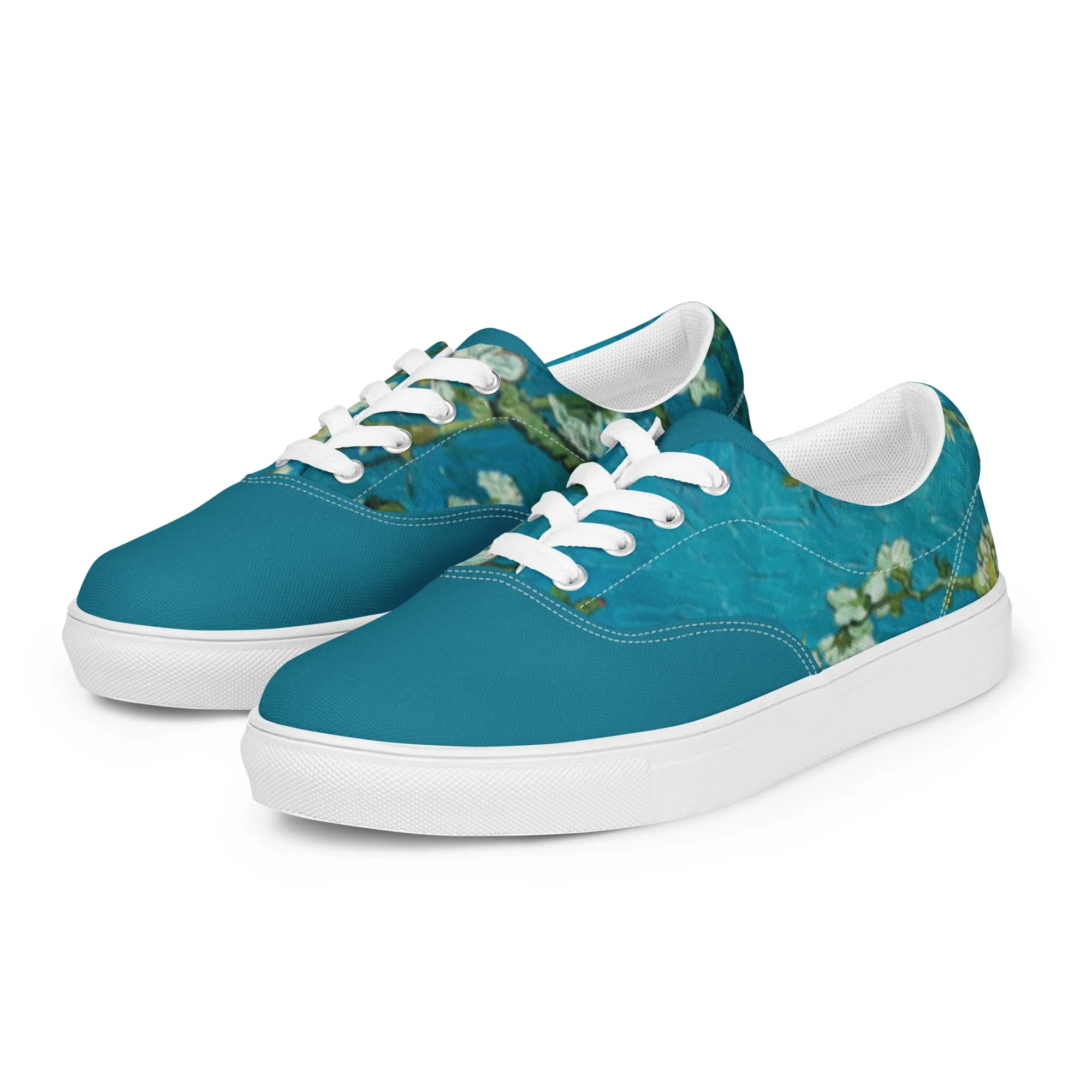 Women’s Almond Blossoms lace-up canvas shoes