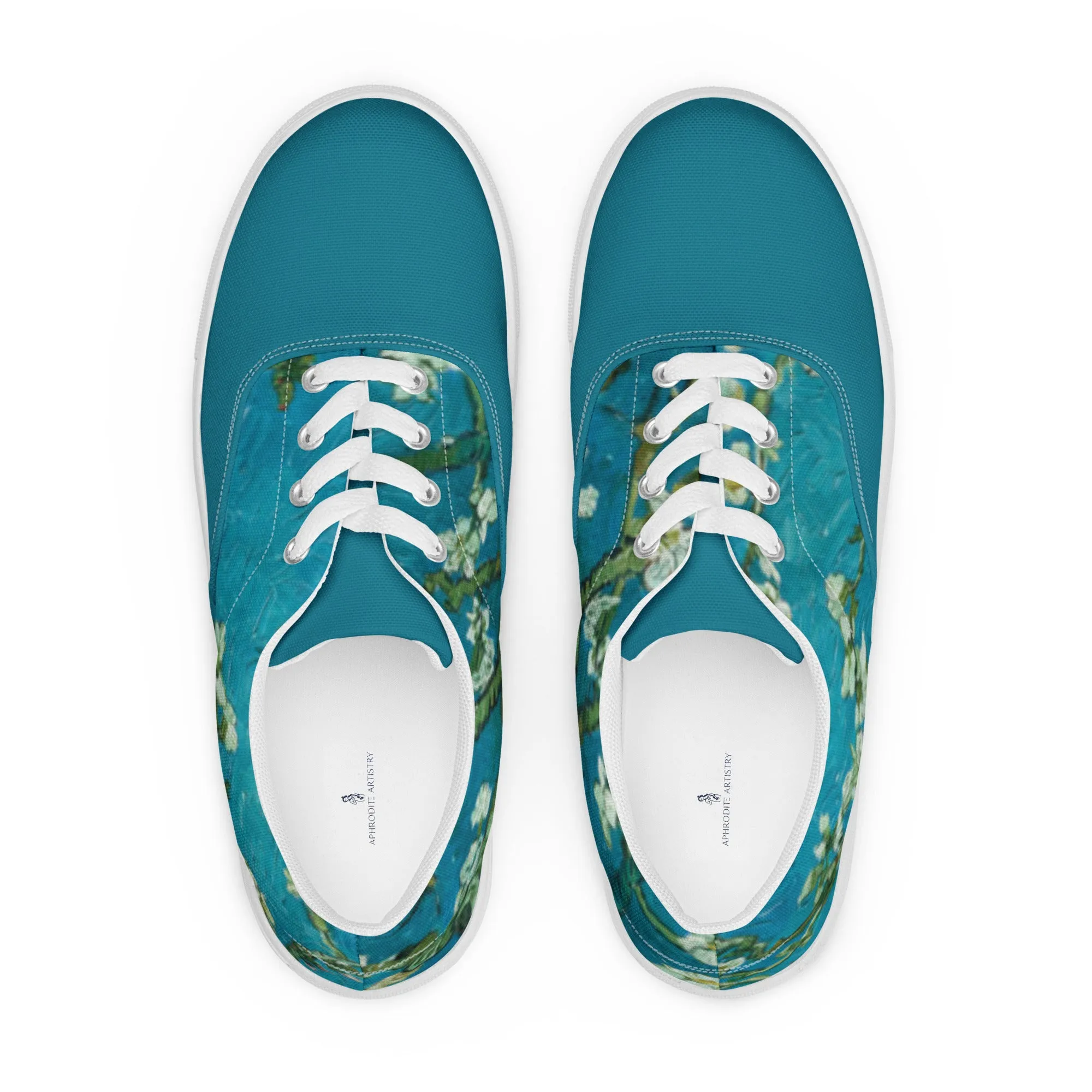 Women’s Almond Blossoms lace-up canvas shoes