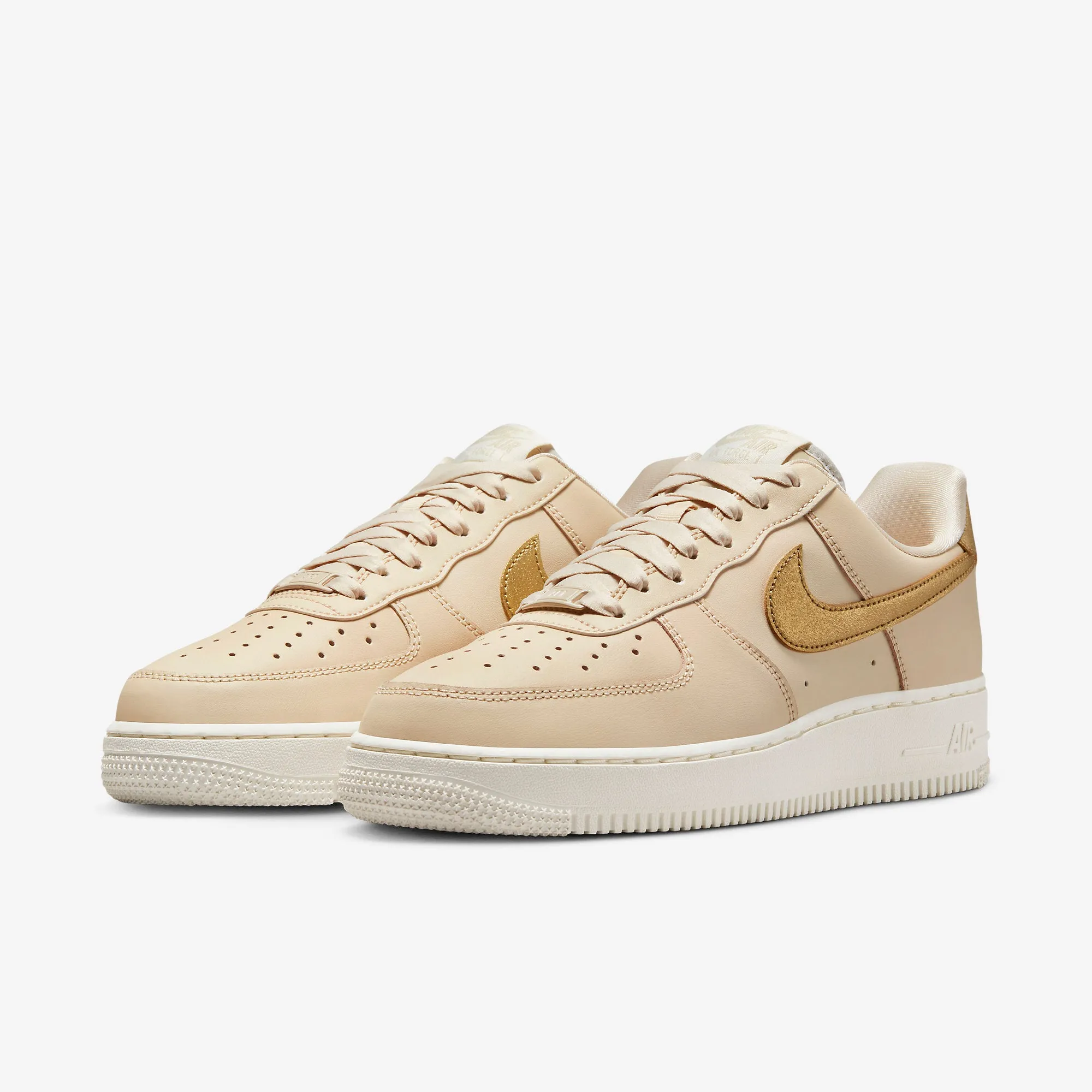 Women's Nike Air Force 1 '07 Essential (Sanddrift/Metallic Gold/White)(DQ7569-102)