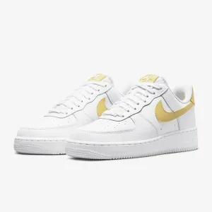 Women's Nike Air Force 1 '07 "Saturn Gold" (White/Saturn Gold)(315115-170)